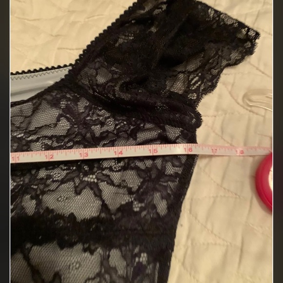 Limited Black Lace Top With Silver Lining M - Picture 6 of 11